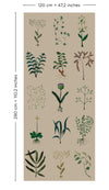 herbarium kraft mobile lé unique l.120 x h 280 cm non raccordable