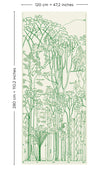 francis halle chlorophylle mobile lé unique l.120 x h 280 cm