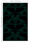 black birds chlorophylle desktop format standard l.180 x h 280 cm    bf-bkb-chl-3l