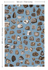 crystals bluebrown standard size w 180 x h 280 cm mobile bf-boh-woo-3l