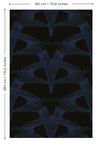 black birds indigo mobile format standard l.180 x h 280 cm    bf-bkb-ind-3l